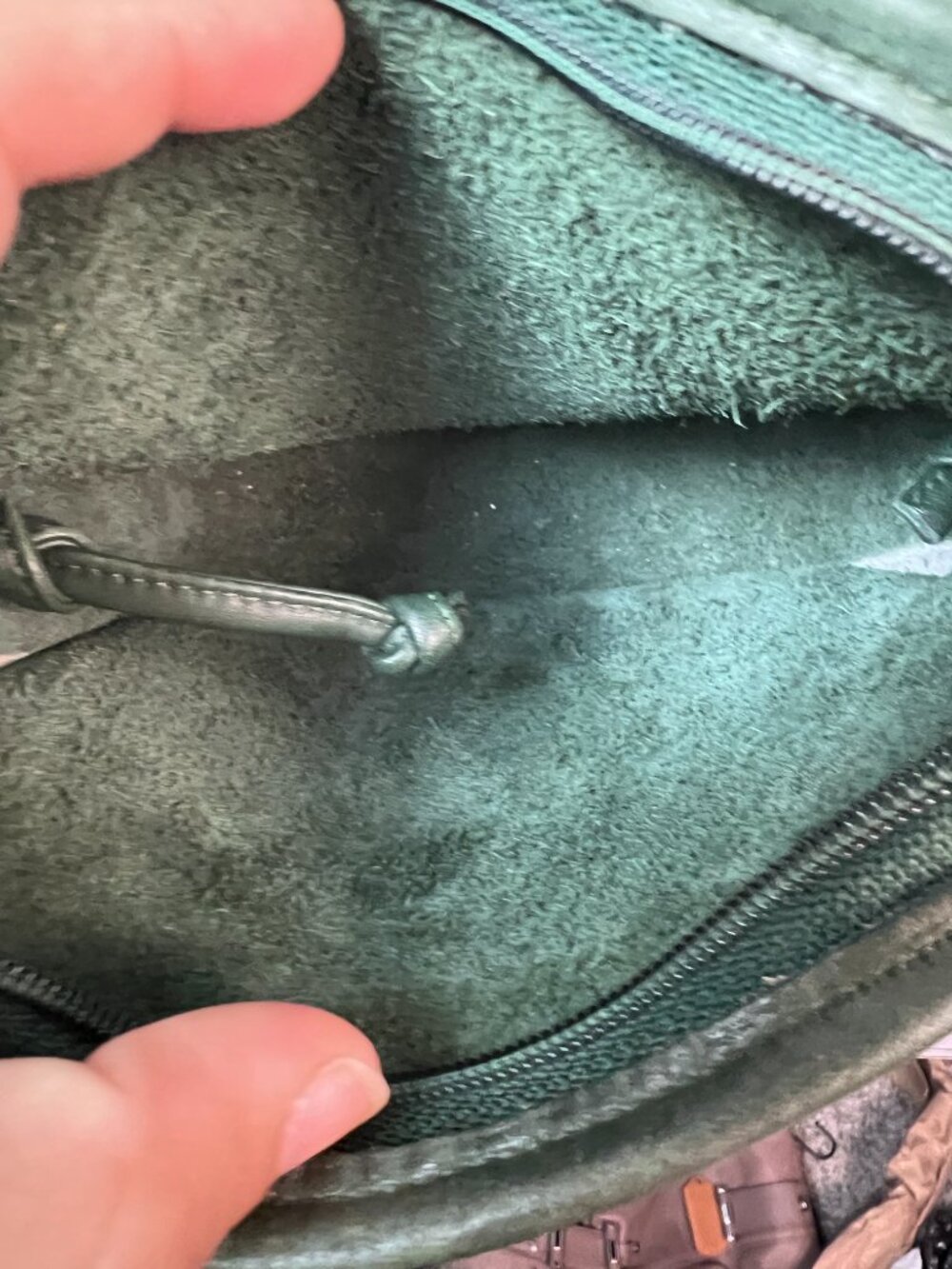 Rare Bottle Green Coach 9935 Vintage Hadley Green Leather Crossbody Bag - Picture 5 of 6